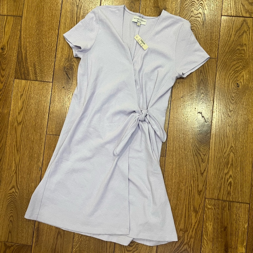 Madewell light lilac wrap dress